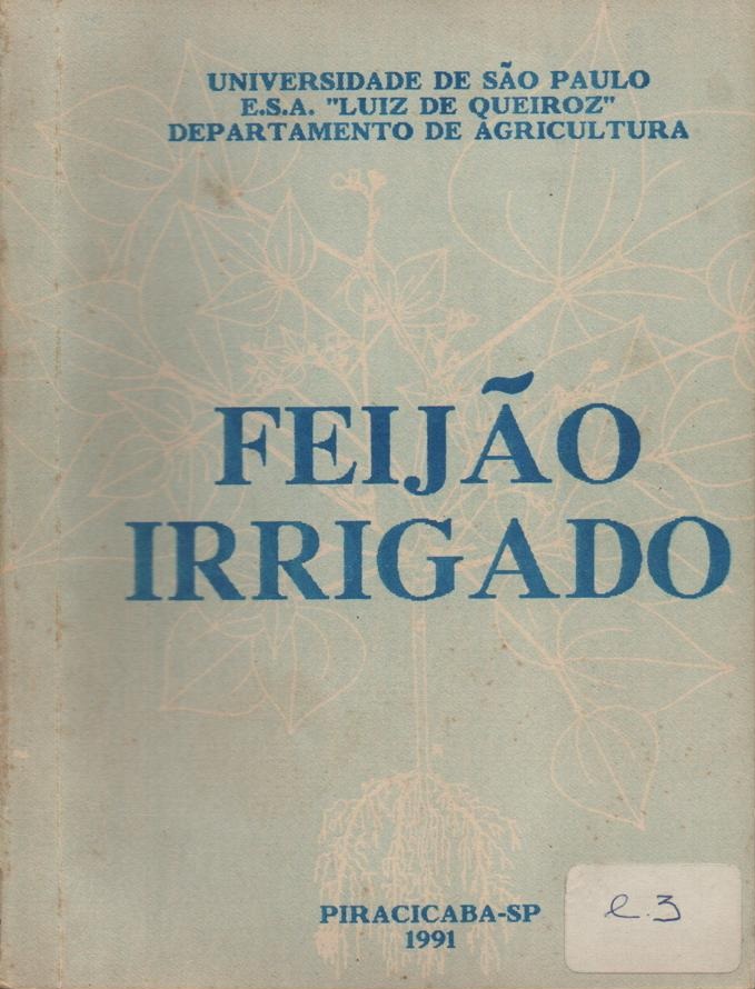 Capa do Livro Feijão Irrigado