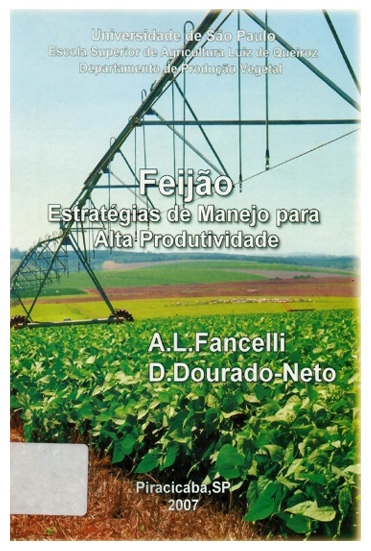 Capa do livro Feijão: estratégias de manejo para alta produtividade